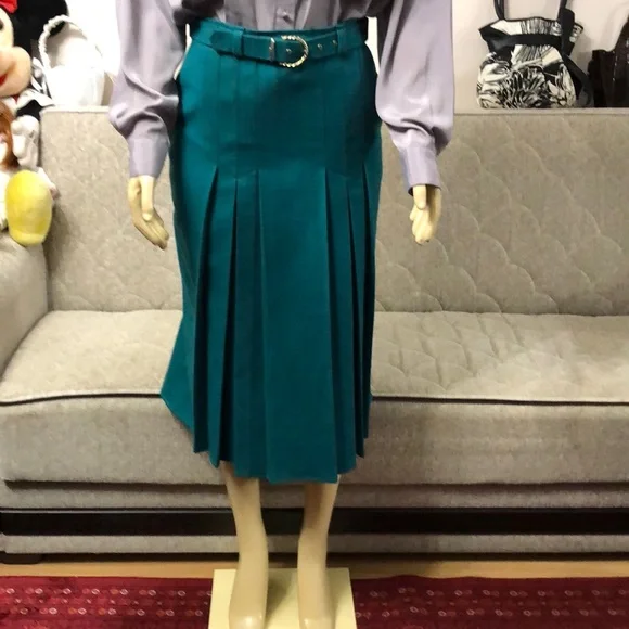 🌺 VINTAGE CELAIN PARIS SKIRT SIZE 44 - Picture 3 of 11